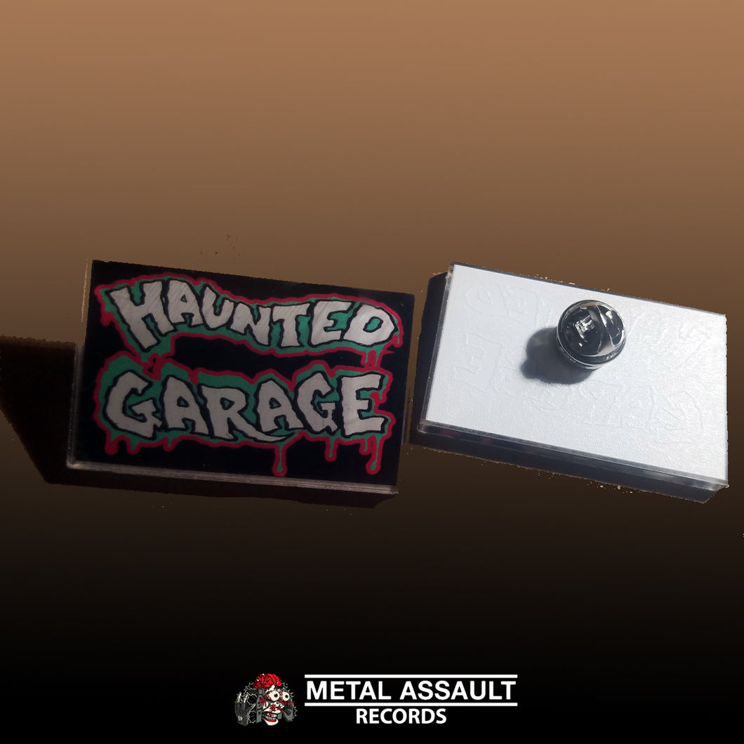 Haunted Garage: Logo Acrylic Pin